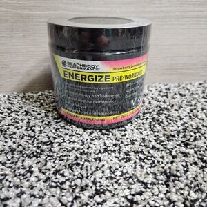 BEACHBODY Energize Pre-Workout Strawberry Lemonade - Sealed Expired 10/2023 New